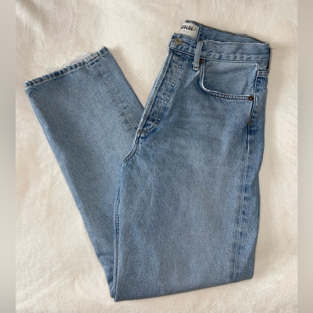 Agolde 90s pinch waste high rise straight jeans